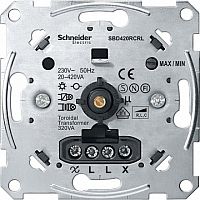 Механизм поворотного светорегулятора-переключателя коллекции Merten, 420 Вт | код. MTN5138-0000 | Schneider Electric